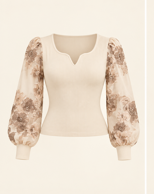 Floral Sleeve Top
